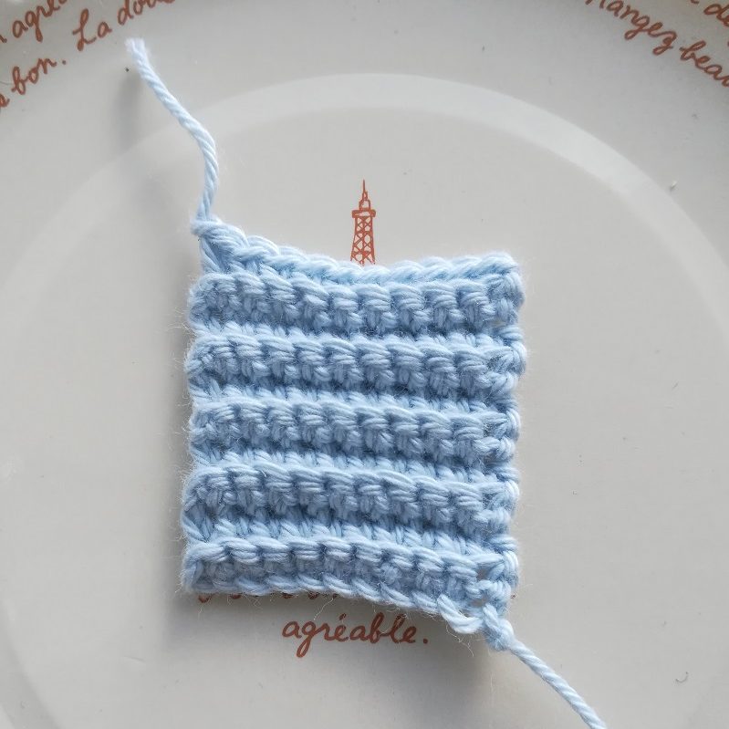 かぎ針編みの模様 その4 ーうね編みの編み方 手仕事好きの徒然ブログ