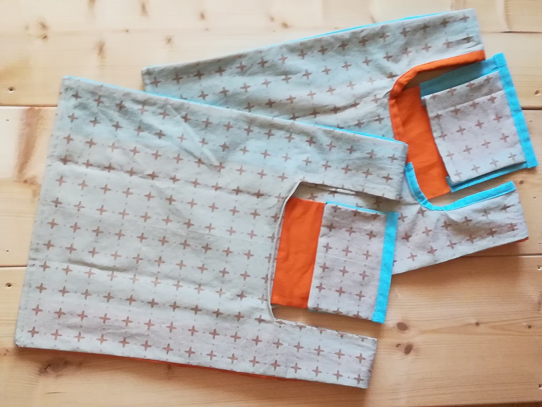 100均の布を使ったエコバック収納ポケットの作り方 手仕事好きの徒然ブログ
