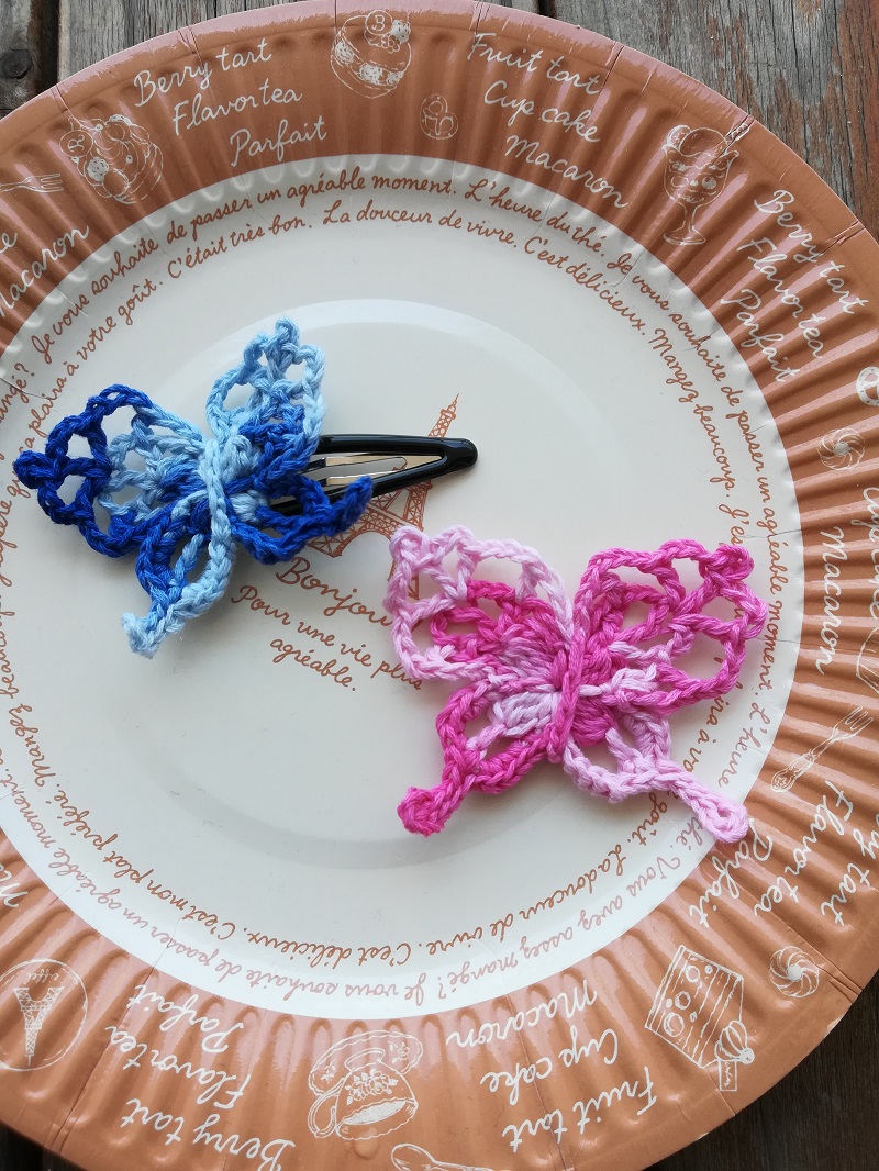 刺繍糸でかぎ針編み 蝶々のモチーフ の編み方 手仕事好きの徒然ブログ