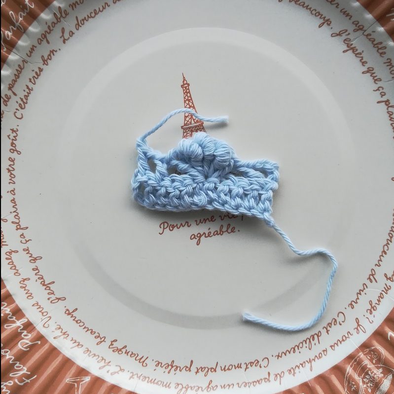 かぎ針編みの模様その5ー巻き編みの編み方