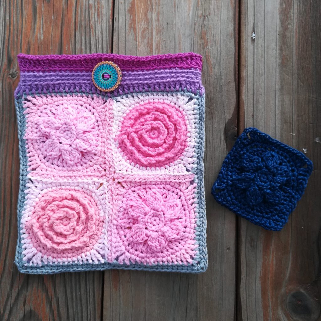 かぎ針編み「花柄のモチーフ」の編み図と編み方