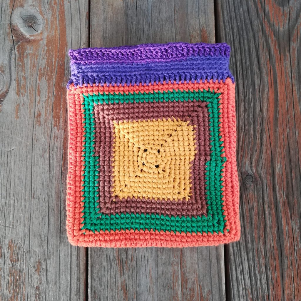 かぎ針編み「四角形のモチーフ」の編み図